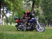 Petrica, Mihaela + Kawasaki VN800 Classic